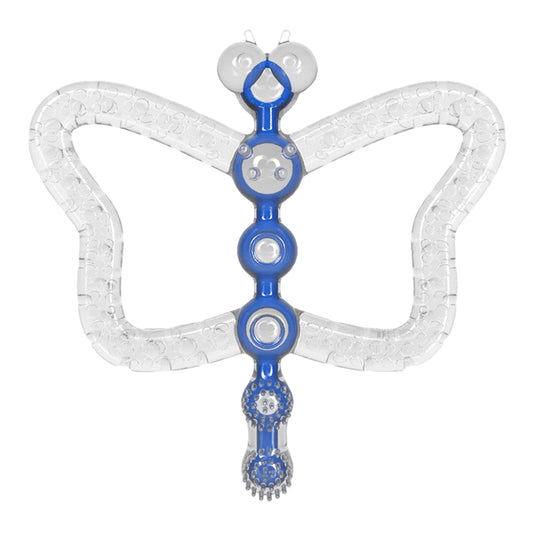 Kunder Dragonfly Silicone Baby Teether Toothbrush for Soothing Gums, Turquoise