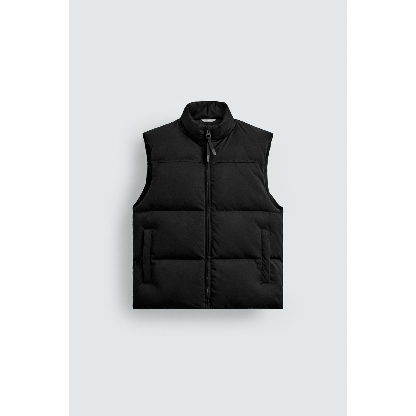 Men's Regular Fit Padded Gilet - Warm High-Neck Sleeveless Vest Jacket