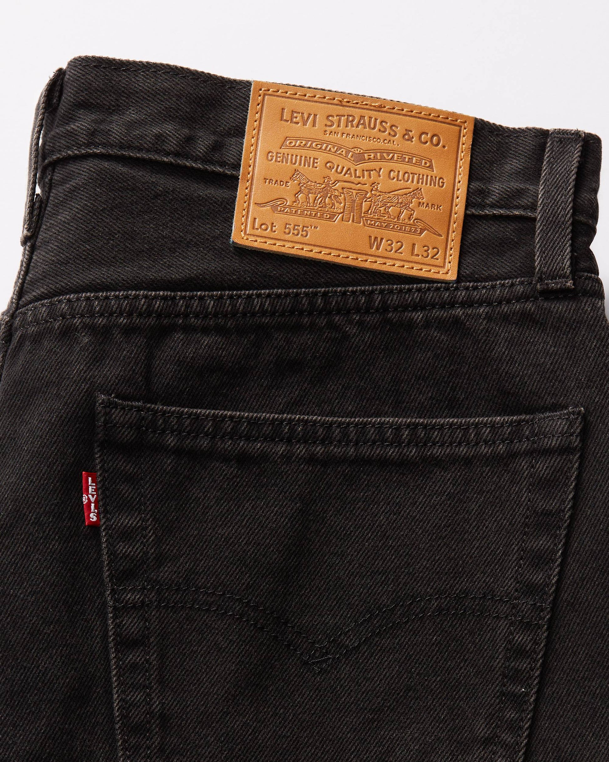 Levi's 555™ Relaxed Straight Men's Black Denim Jeans