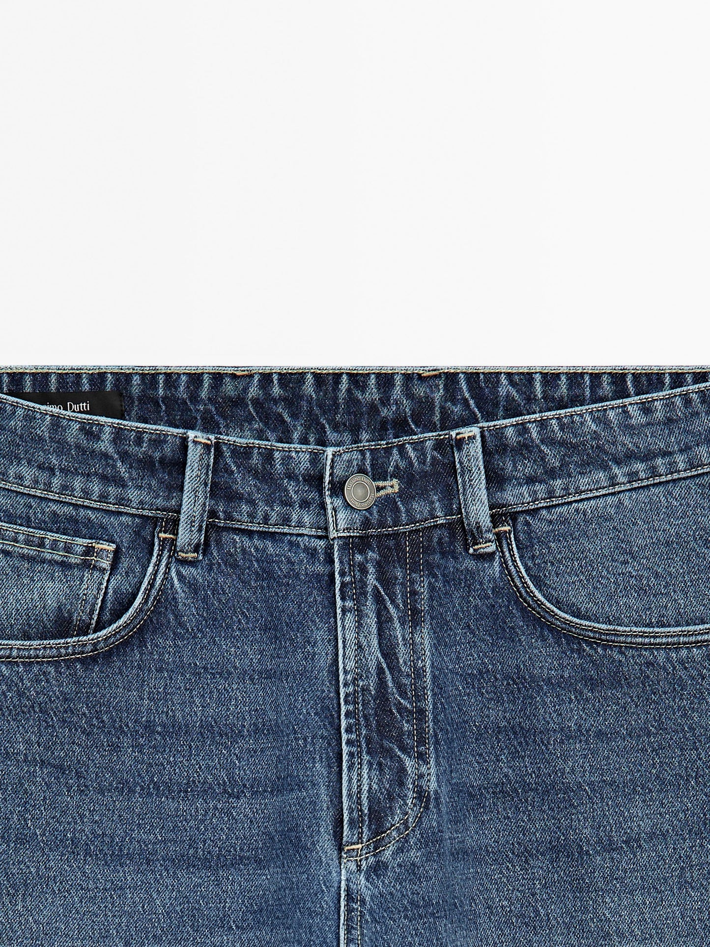 Men's Stylish Slim Fit Faded Wash Cotton Blend Jeans - Five-Pocket Design