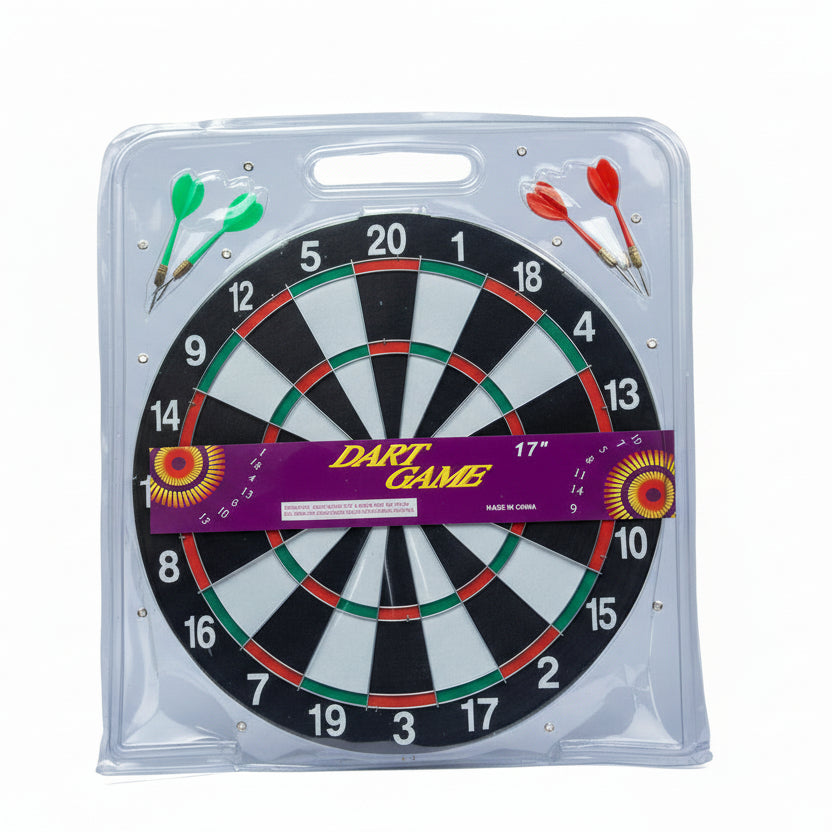 Classic 17 Inch Indoor Dart Board Game Set for Kids