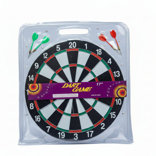 Classic 17 Inch Indoor Dart Board Game Set for Kids