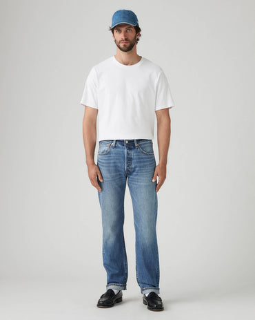 Levi's 501 Original Fit Selvedge Men's Jeans – Medium Wash