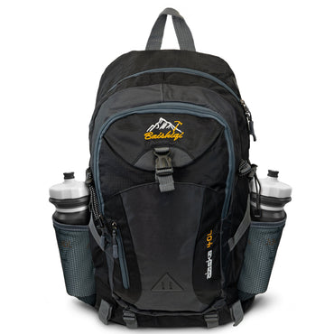 Allbag Waterproof 40L Black Hiking Backpack with Laptop Sleeve