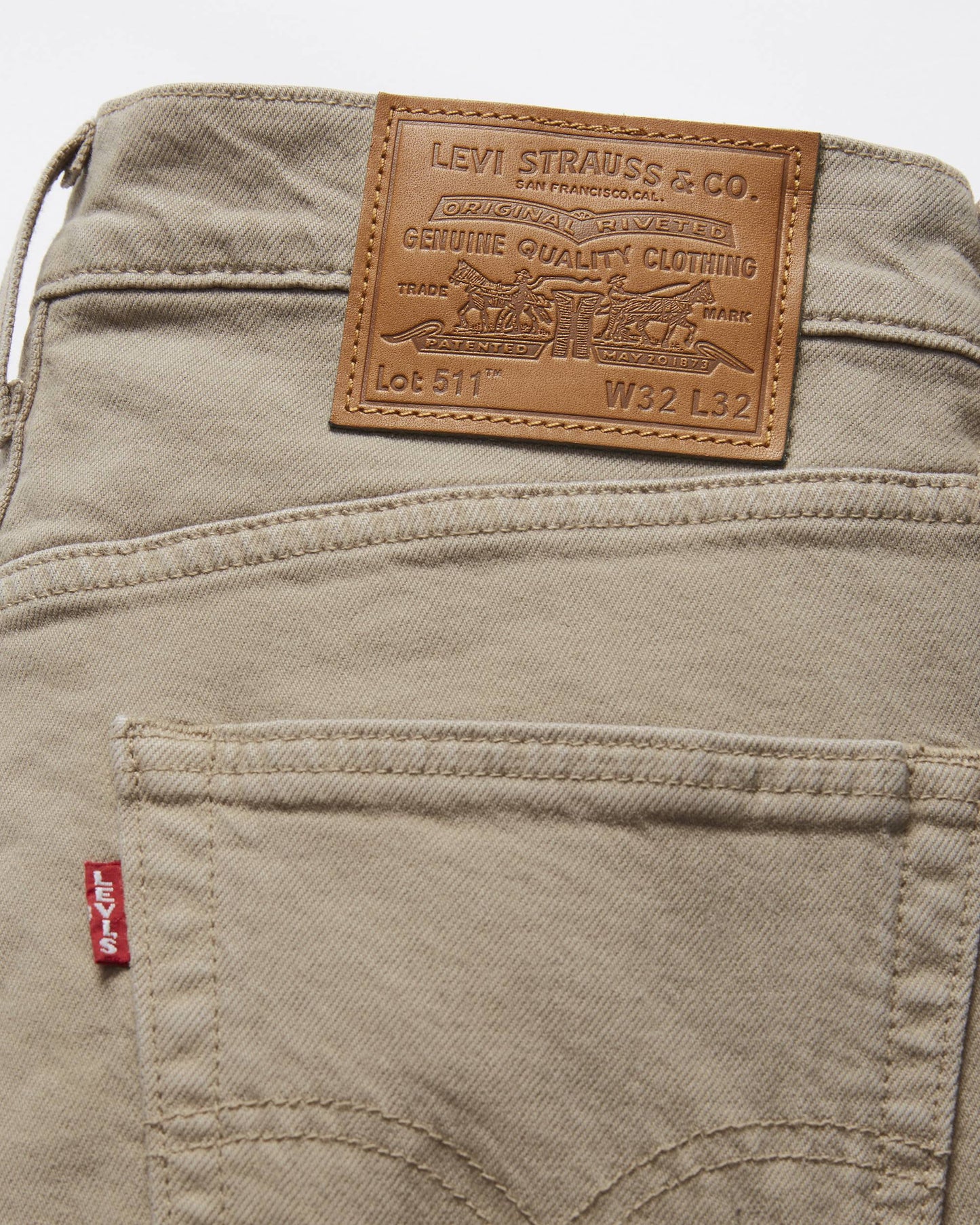 Levi's 511™ Slim Jeans Beige – Classic Slim Fit Denim