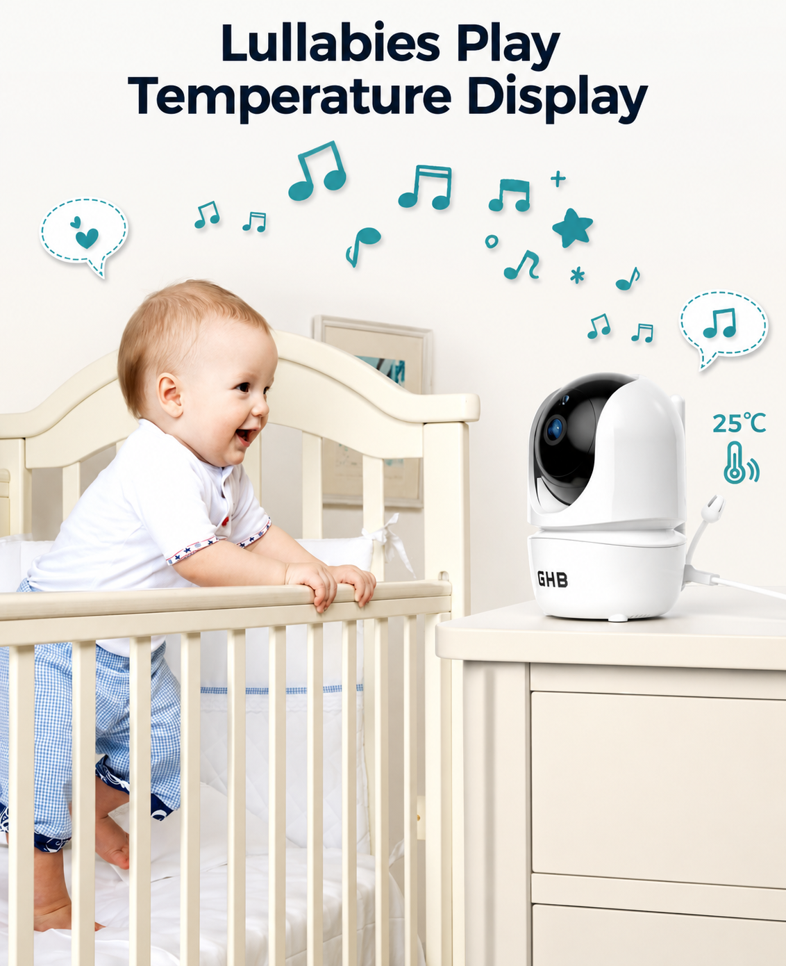 GHB Additional Baby Monitor Camera for SM50B 720p