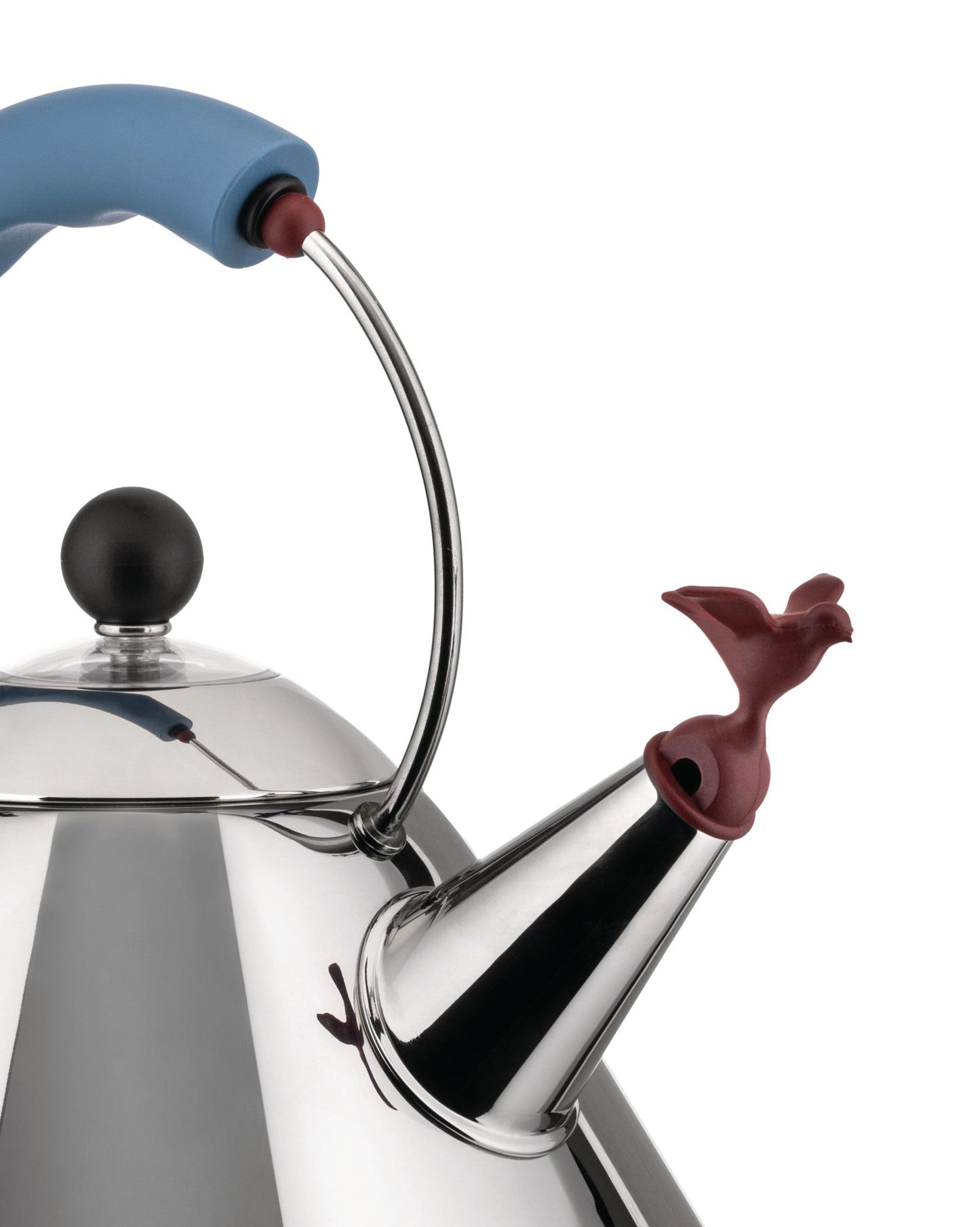 Alessi 9093 Bird Whistle Kettle with Colorful Handles – 2L Stainless Steel Induction Ready
