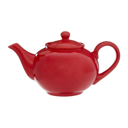 Red Dolomite Buxley Teapot – 1300ml Glazed Ceramic for Everyday Use - Gomix Brands Outlet