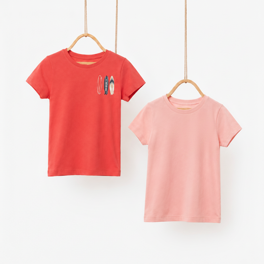 pepperts Girls' 2-Pack Cotton T-Shirts