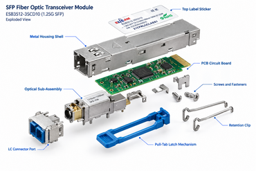 ELFCAM 2155 1.25G Single Mode SC SFP Module 2-Pack