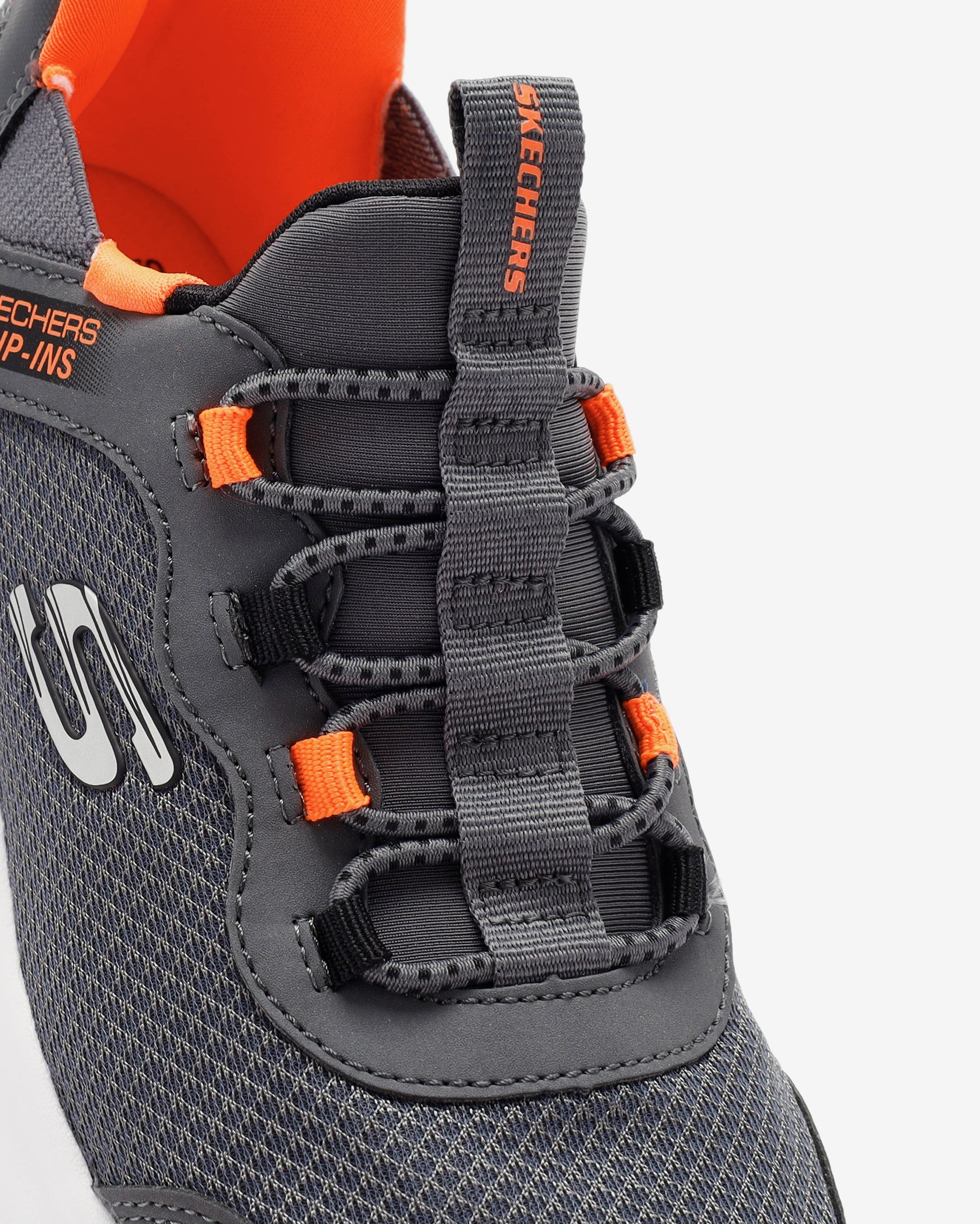 Skechers Bounder Brisk-Burst Grey Kids Large Boy Sport Shoe