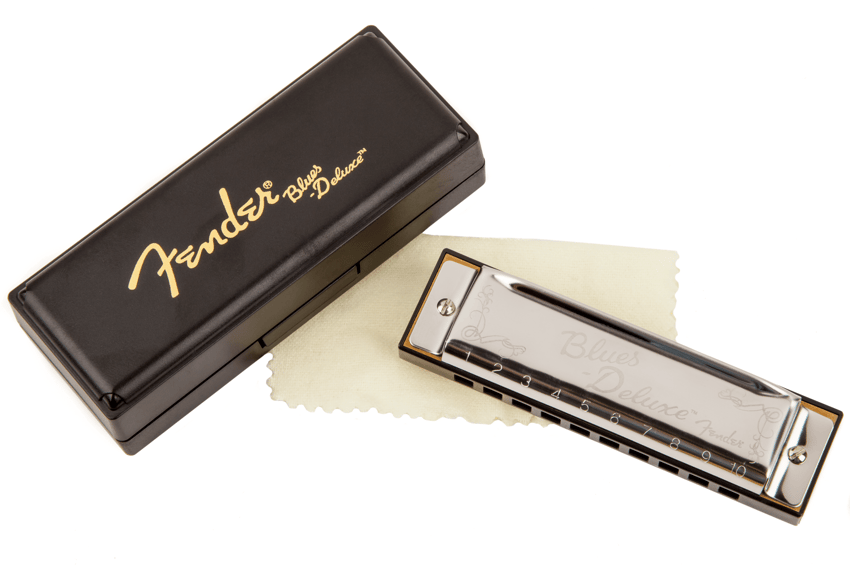 Fender Blues Deluxe 10‑Hole Diatonic Harmonica – Multiple Keys