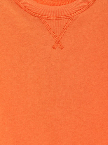 Children's Soft Orange French Terry Sweatshirt - Comfortable Everyday Cotton Top