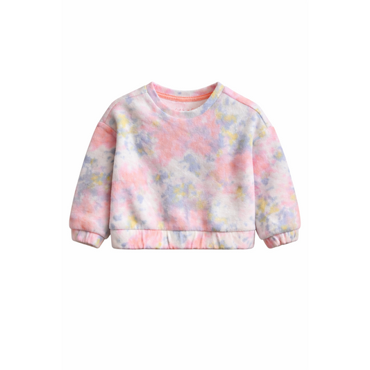 Cat & Jack Toddler Girls Colorful Tie Dye Pullover Sweatshirt