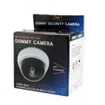 Realistic Flashing LED Dummy Dome Camera - White Security Deterrent - Gomix Brands Outlet