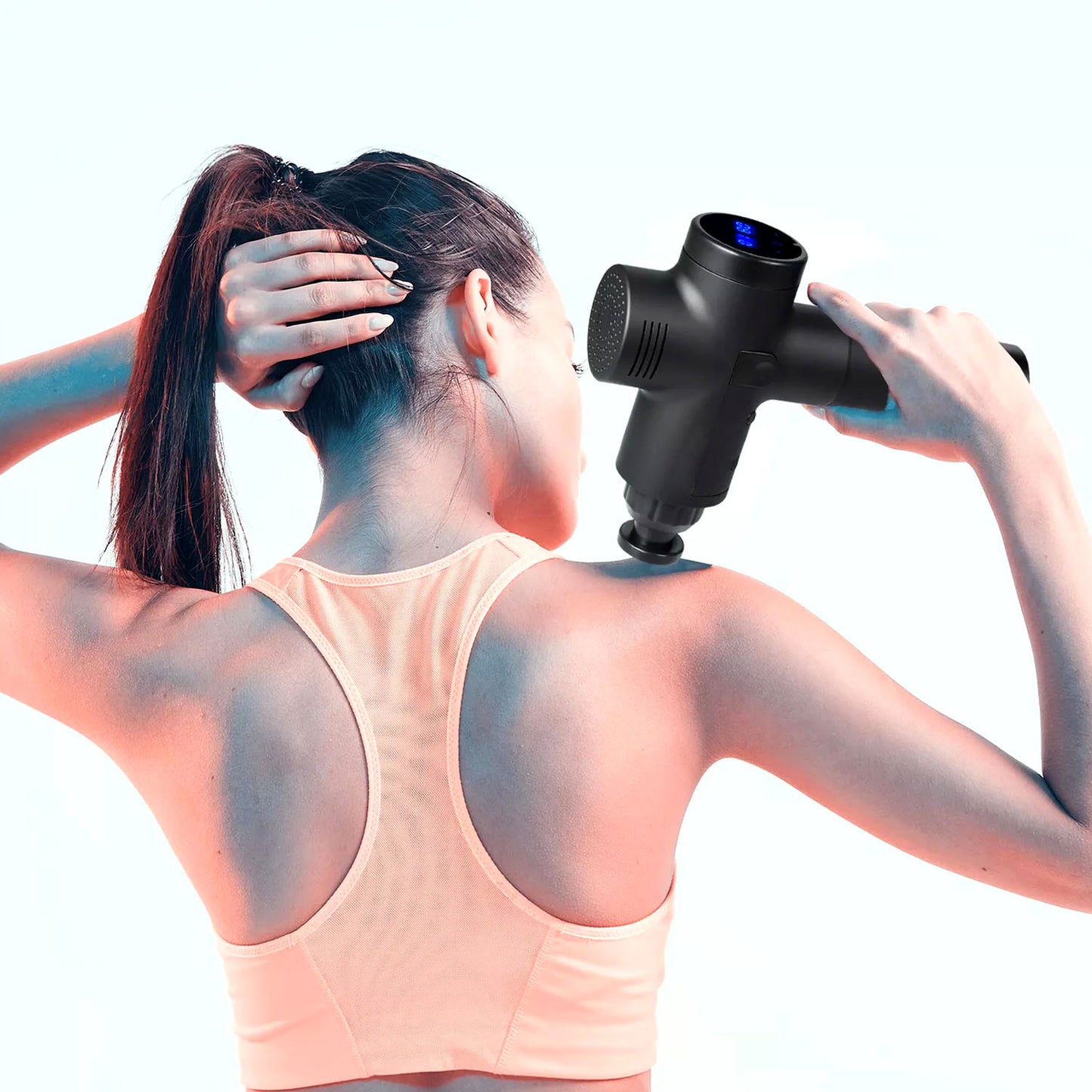 Professional Cordless Percussion Massage Gun for Deep Muscle Relief, 6 Heads, 30 Speeds