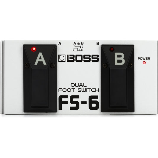 BOSS FS-6 Dual Footswitch: Latching/Momentary Control for Guitar Effects Pedals