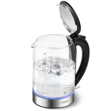 Cosori Electric Tea Kettle Glass 3.5‑7 Cups Black White Green