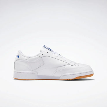 Reebok Club C 85 White Royal Gum Leather Sneakers. - Gomix Brands Outlet