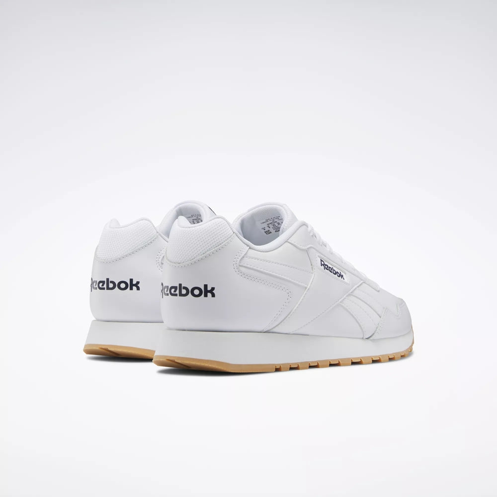 Reebok Glide Men's White Leather Low-Profile Sneaker Shoe