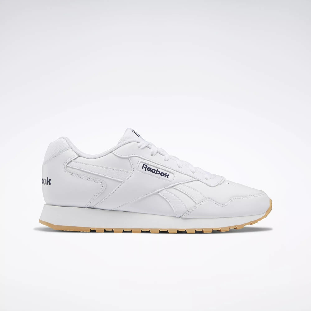 Reebok Glide Men's White Leather Low-Profile Sneaker Shoe