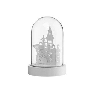 LIVARNO Home Glass LED Christmas Dome with Warm White Light & Timer
