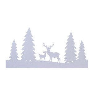 LIVARNO Home LED Window Decoration Forest Motif Felt Light Chain Festive Display