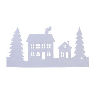 LIVARNO Home LED Window Decoration Forest Motif Felt Light Chain Festive Display