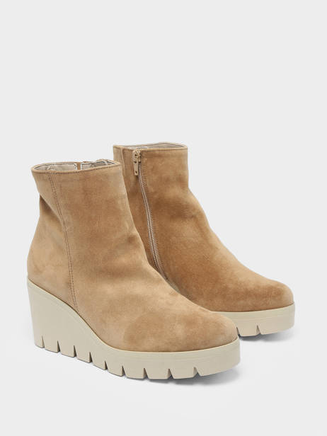 Women's Gabor Leather Wedge Bootie – Lion Dream Velour