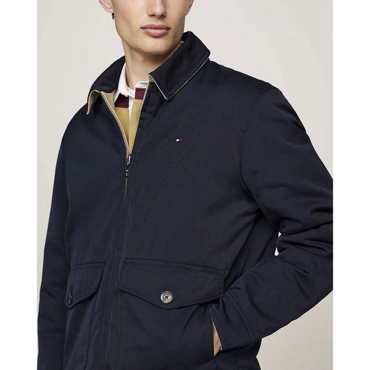 Tommy Hilfiger Ivy Men's Reversible Cotton Blend Jacket - Waterproof, Stylish, Versatile Outerwear