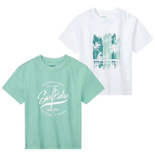 lupilu Boys' T-Shirt 2-Pack