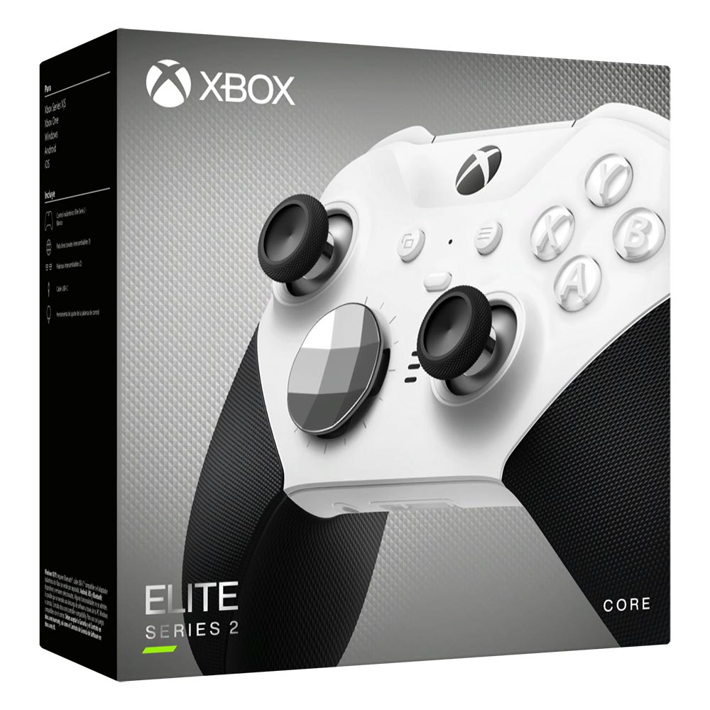 Xbox Elite Wireless Controller Series 2 Core White Pro Gaming