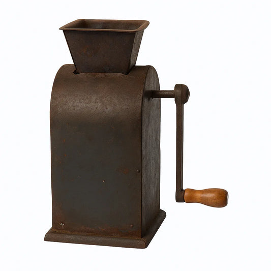 Charming Rare Vintage Hand-Crank Coffee Grinder Wooden Mill Manual Bean - Gomix Brands Outlet