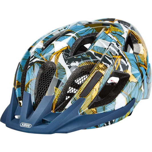 ABUS Aduro 2.0 Blue Palm Bike Helmet – Size S, Lightweight Ventilated Protection