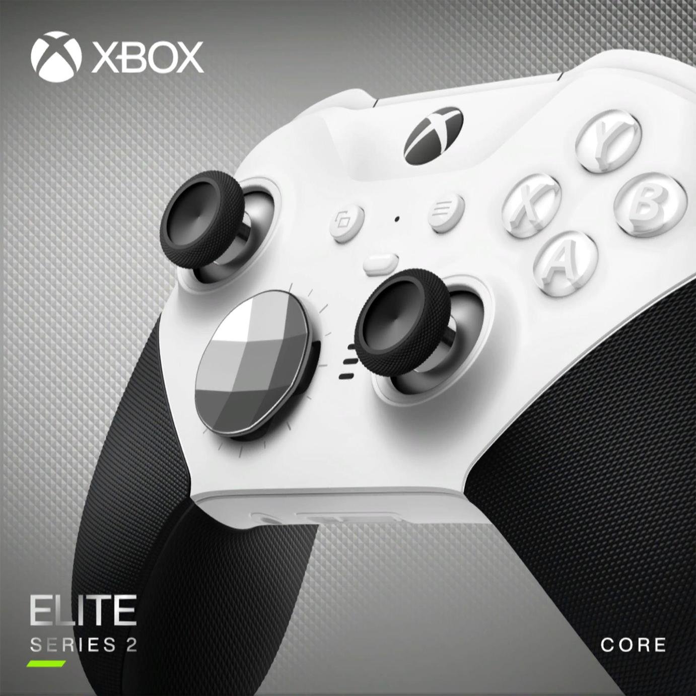 Xbox Elite Wireless Controller Series 2 Core White for Pro Gamers