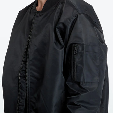 Vans Copley Men's Black Nylon Bomber Jacket – Regular Fit, Zip Fastening - Gomix Brands Outlet