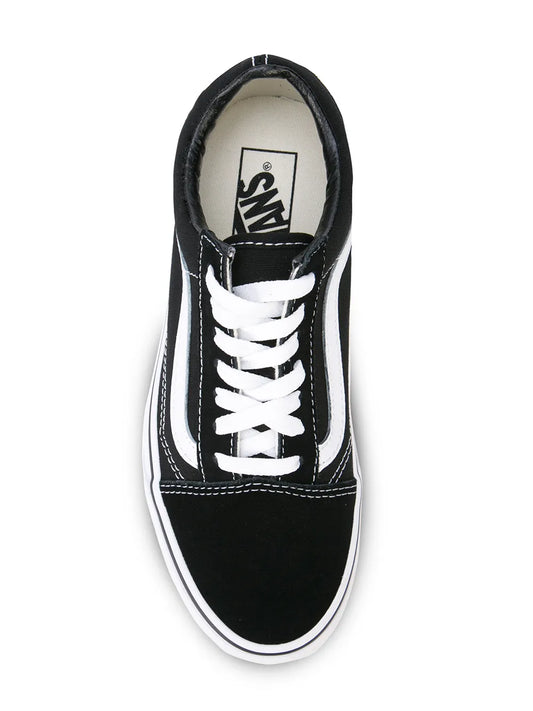 Vans Old Skool Classic Black White Canvas Suede Low-Top Sneakers for Women