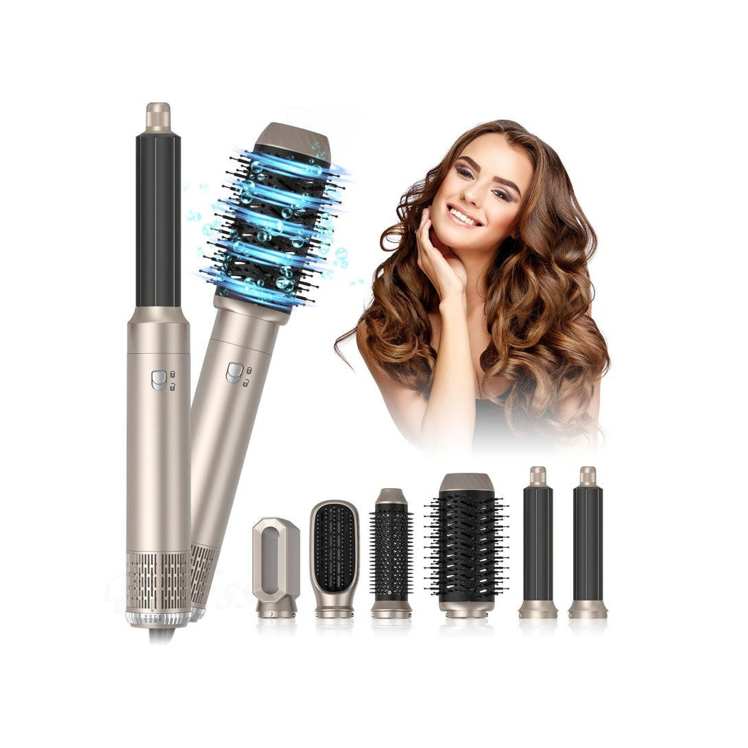 DOSCHER 6-in-1 Ionic Hot Air Styling Brush Set for Drying, Curling, Volumizing