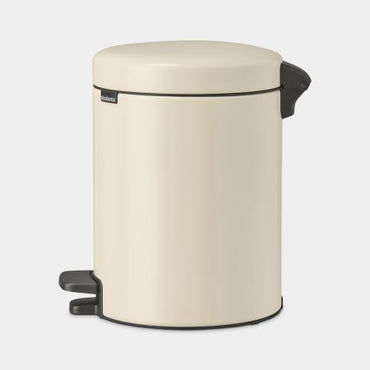 Premium Brabantia NewIcon 5 Litre Soft-Closing Pedal Bin - Soft Beige