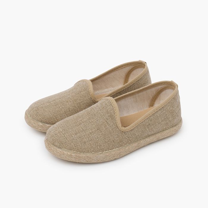 Boys' Classic Linen Dress Espadrilles with Comfortable Insole and Flexible Sole