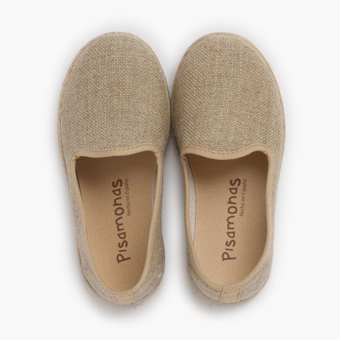 Boys' Classic Linen Dress Espadrilles with Comfortable Insole and Flexible Sole