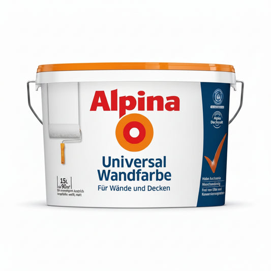 Alpina Universal Wandfarbe White Matt Interior Paint 10L/ 15 L