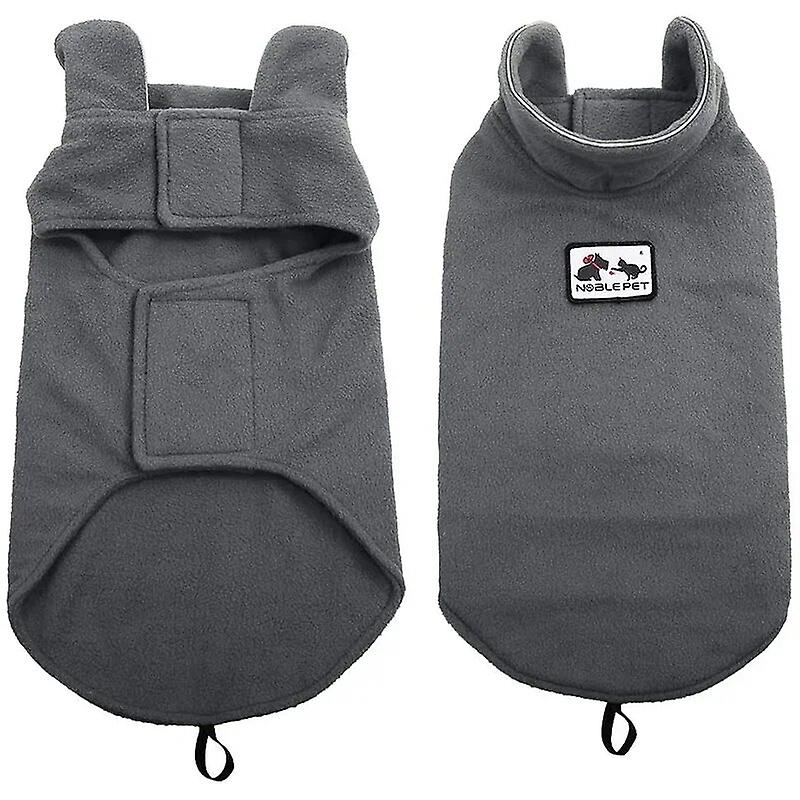 NOBLE PET Warm Fleece Reflective Dog Jacket