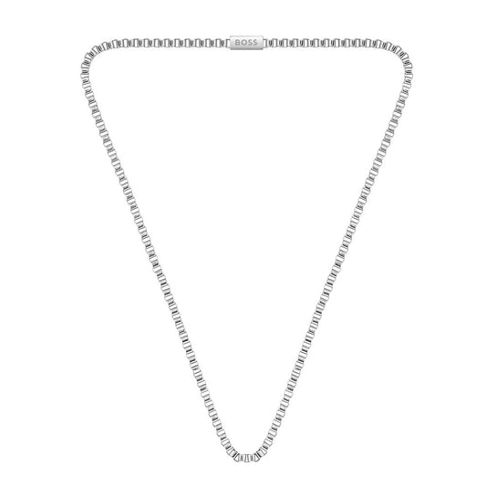Boss Jewellery Men's Stainless Steel Box Chain 21-inch