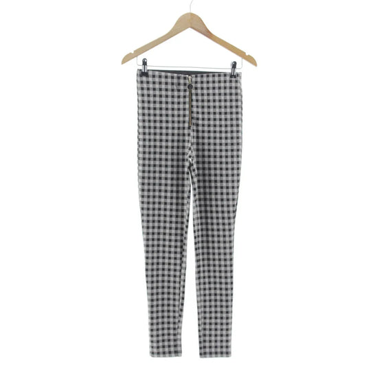 Zara Checkered Slim Fit Pants Size Small – Trendy Casual Wear - Gomix Brands Outlet