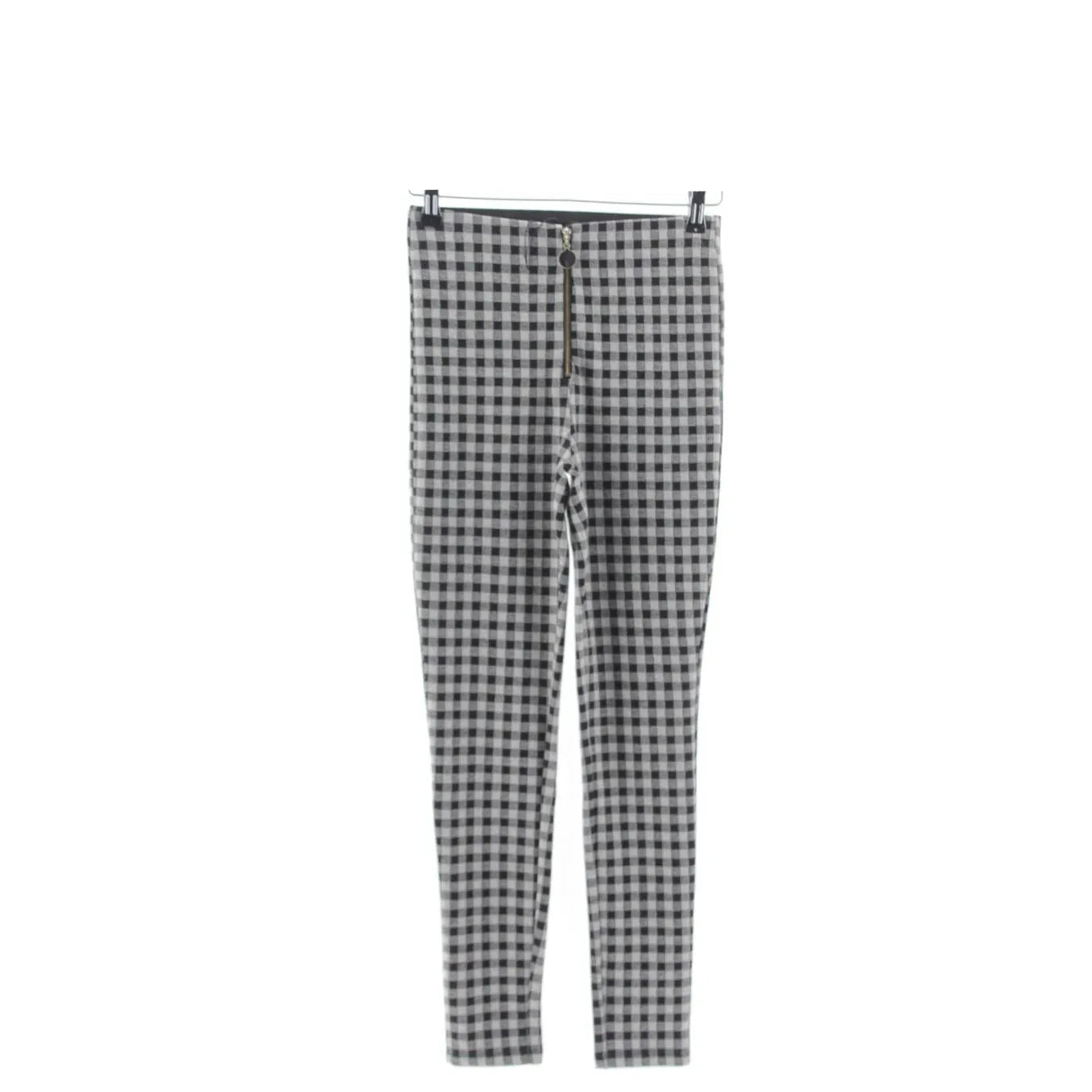 Zara Checkered Slim Fit Pants Size Small – Trendy Casual Wear - Gomix Brands Outlet