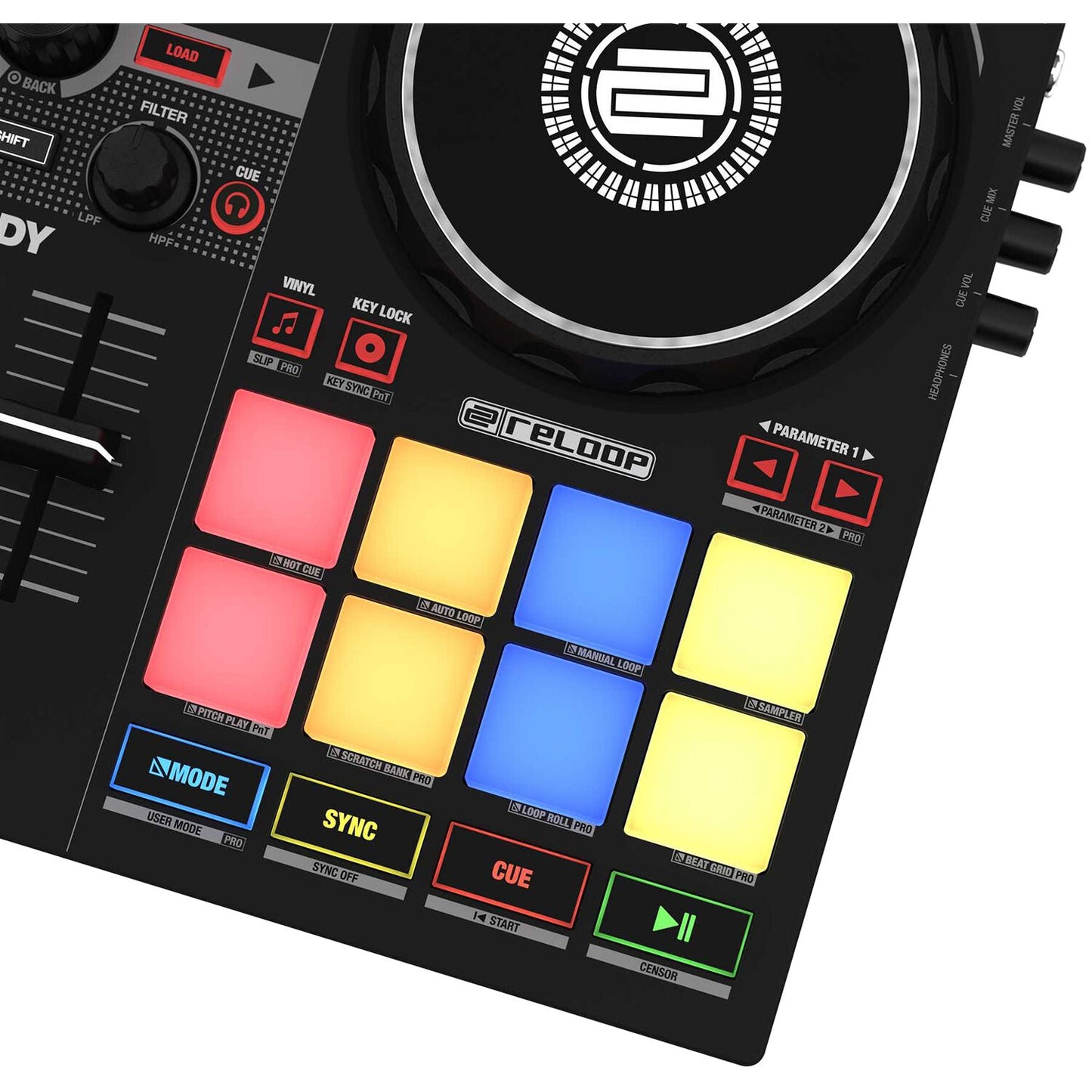Reloop Ready Ultra-Compact 2-Deck Serato DJ Controller Performance - Gomix Brands Outlet
