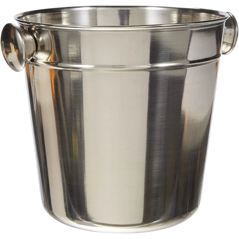 Ibili Stainless Steel Bottle Cooler - Elegant Tabletop Drink Chiller, 14cm