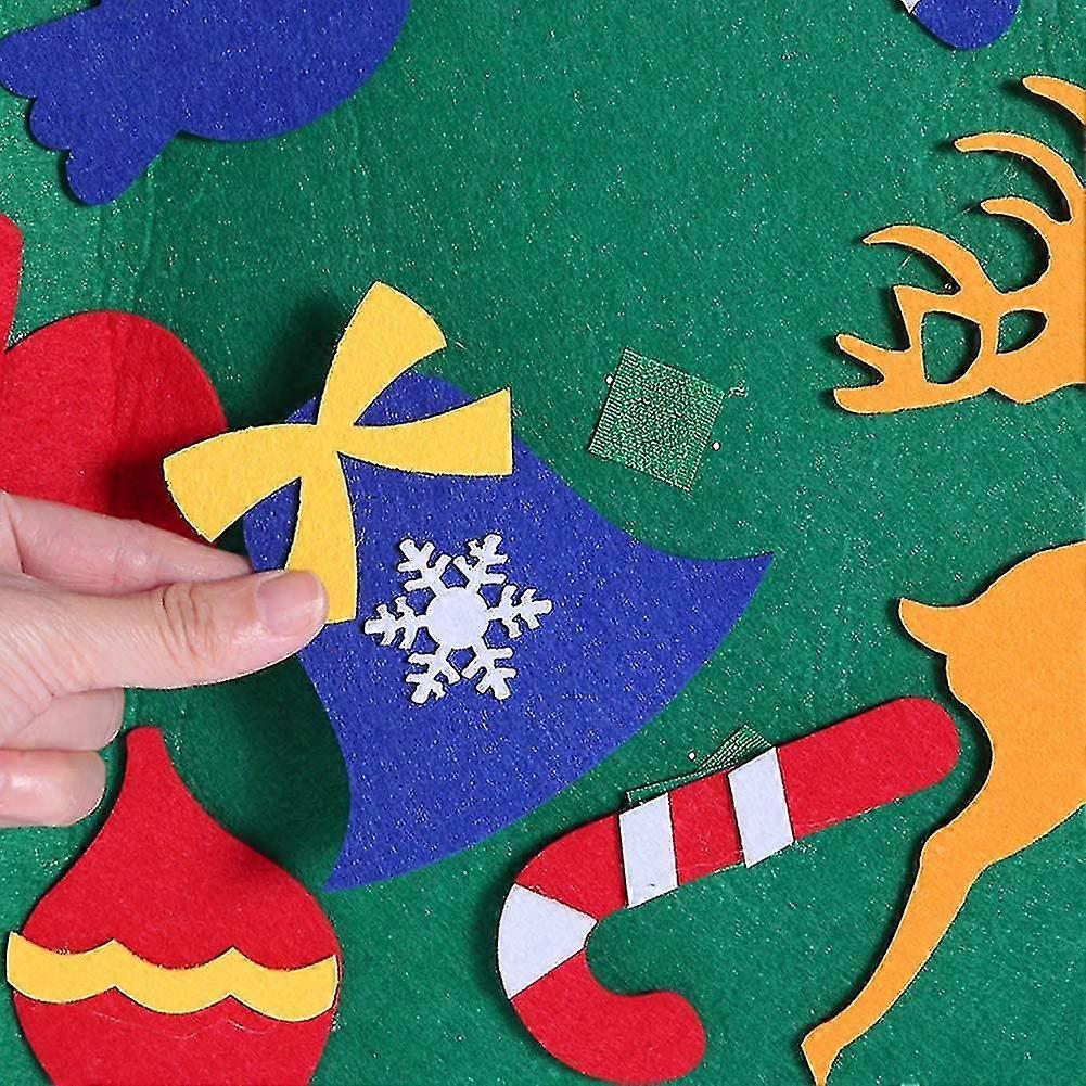 MIFXIN Felt Christmas Tree Set with Banner and 26 Ornaments