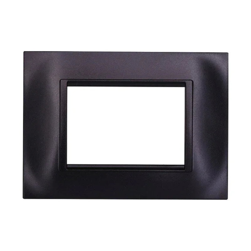 Premium Square Black 3-Module Cover Plate for Living Compatible Series - Gomix Brands Outlet